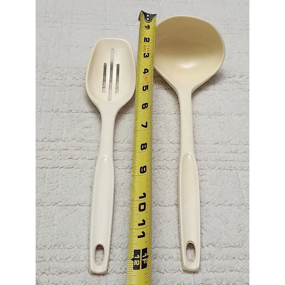 2 Foley Nylon Slotted Draining Spoon & Ladle Kitchen Utensils Vintage